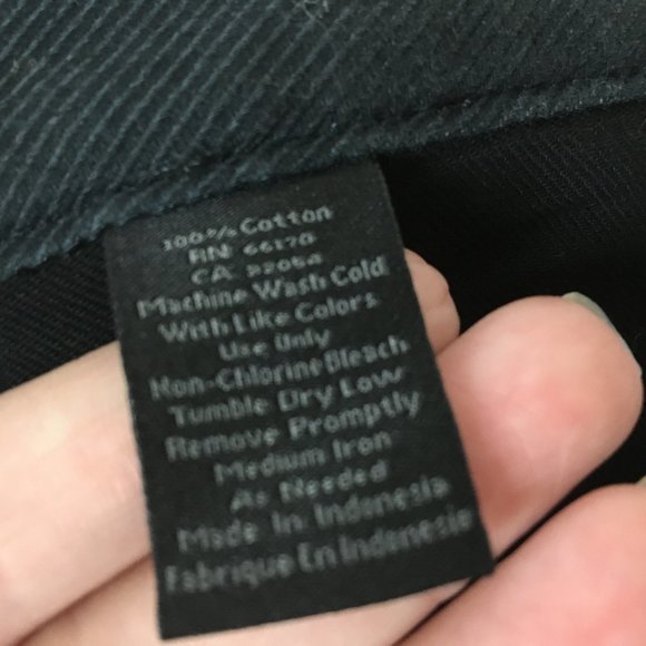 Urban Outfitters Standard Cloth Jeans 36 Mens Jet Black Riding Straight Tapered - Picture 9 of 14